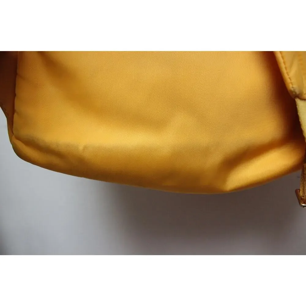 Anya Hindmarch Yellow Smiley Happy Winking Face Chubby Small Nylon Backpack